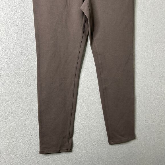 Chicos Peyton Slim Leg Pant Women Medium Taupe NWOT Dress Ponte Stretch Career - Picture 4 of 10
